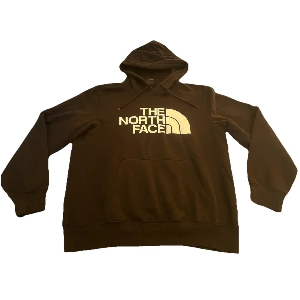 The North Face Black Hoodie Men's L Logo Pullover Hooded Sweatshirt